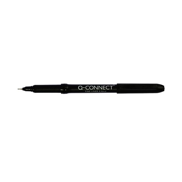 Q-Connect Fineliner Pen 0.4Mm Blk image