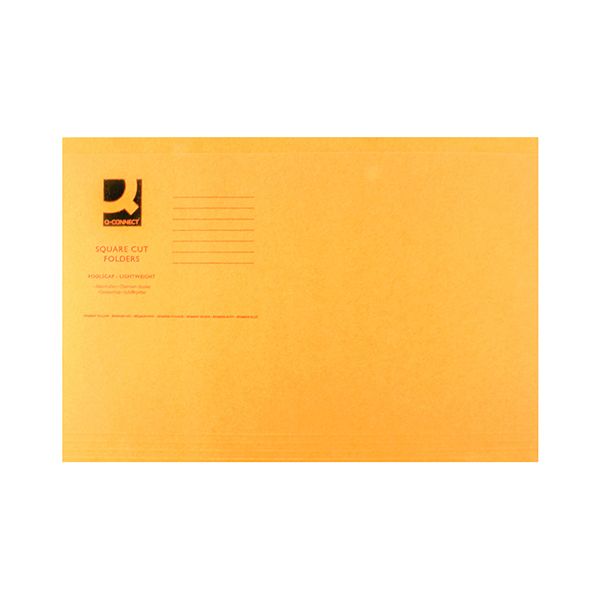 Q-Connect Sq Cut Folder Fs Orange image