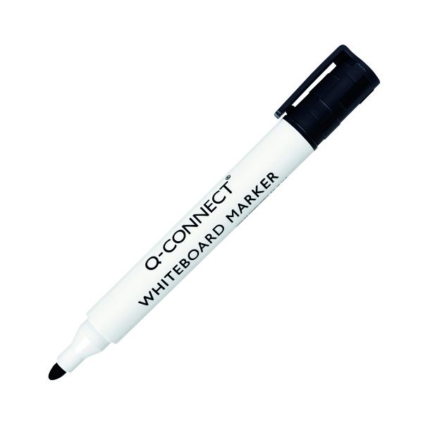 Q-Connect Drywipe Marker Black Pk10 image