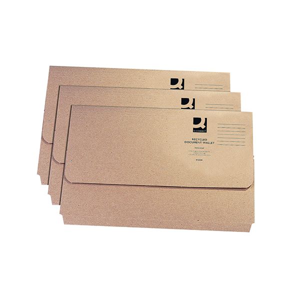 Q-Connect Doc Wallet FS Buff Pk50 image