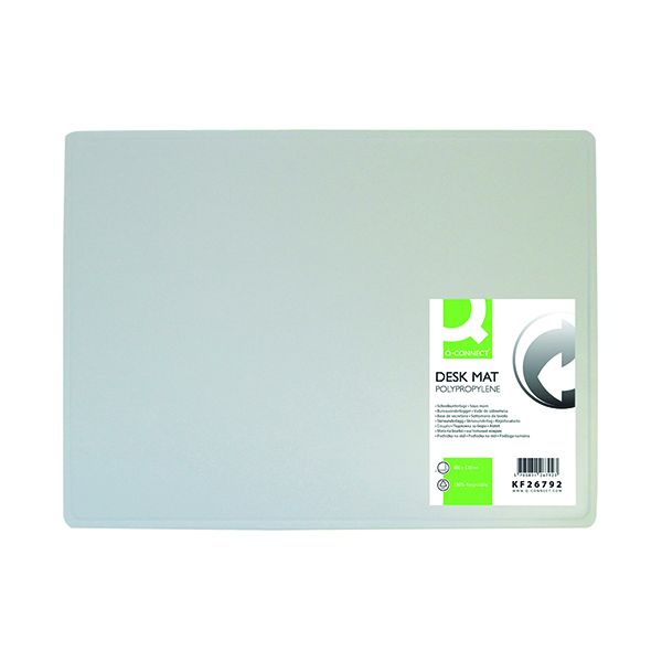 Q-Connect PP Desk Mat N/Slip Clear image