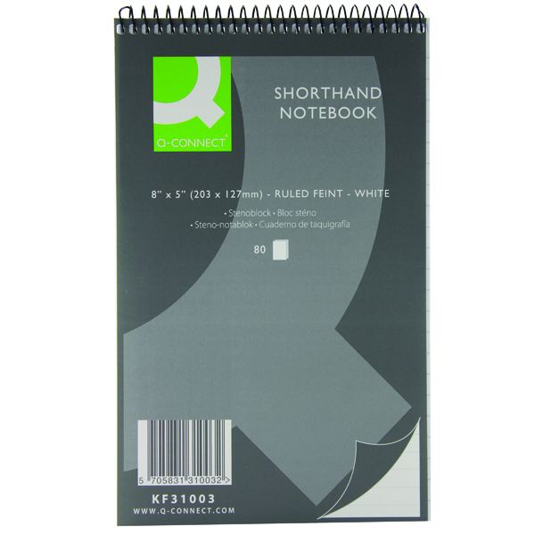 Q-Connect Shorthand Nbk 80LF Pk20 image