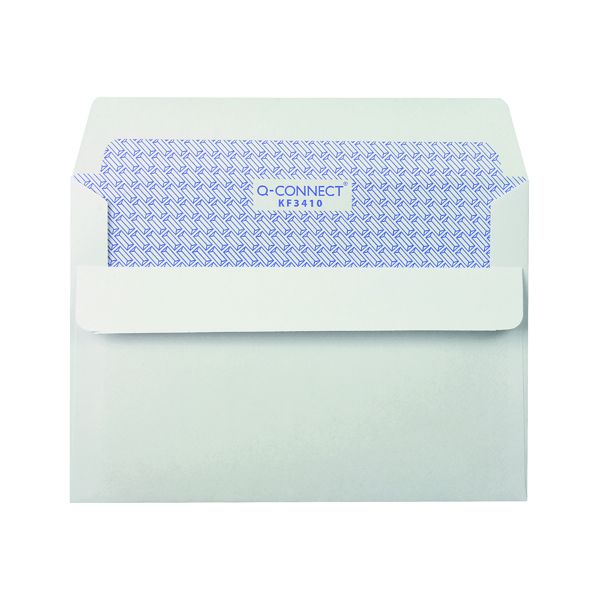 Q-Connect Envelope C6 Low Window Wht image
