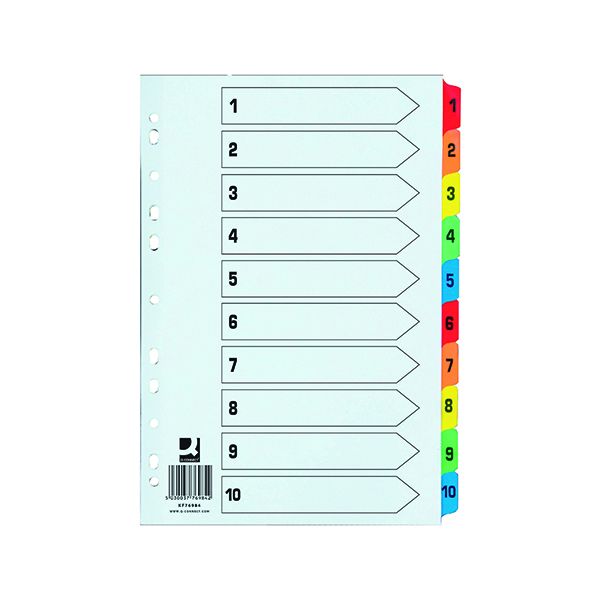 Q Connect Ew Index 1-10 Reinf Multi image