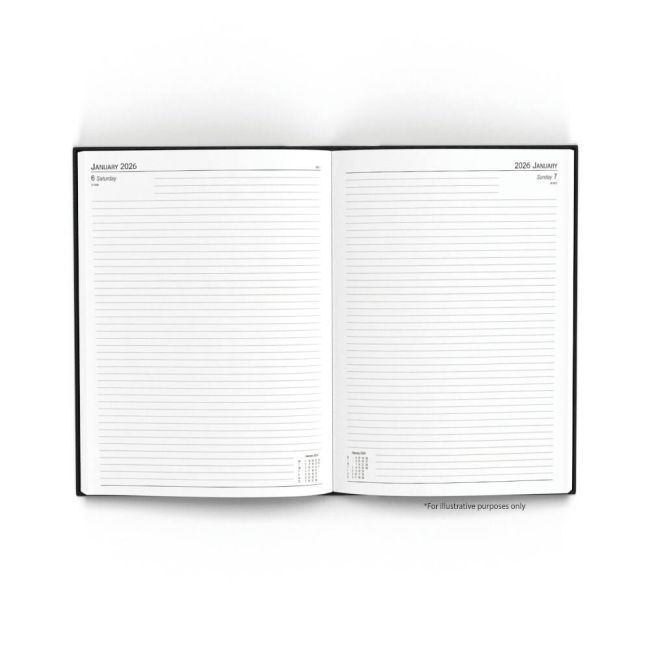 5 Star Executive Diary Day Per Page A4 Black 2026 KFEA41BK26 image 2