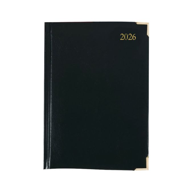 5 Star Executive Diary Day Per Page A5 Black 2026 KFEA51BK26 image 1