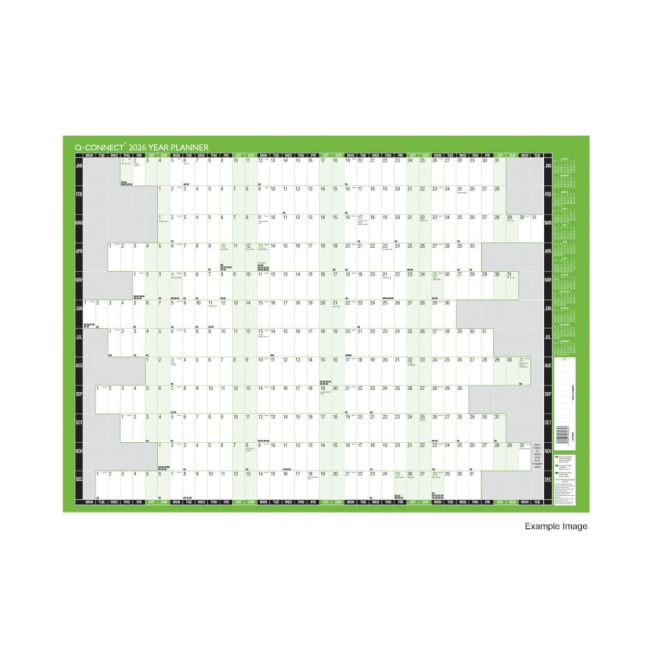 Q-Connect Year Planner Mounted 2026 KFYPM26 image 1