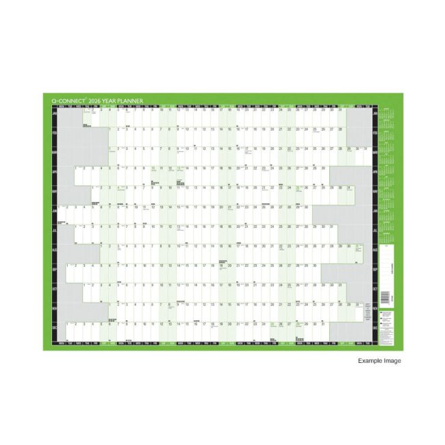 Q-Connect Year Planner Unmounted 2026 KFYPU26 image 1