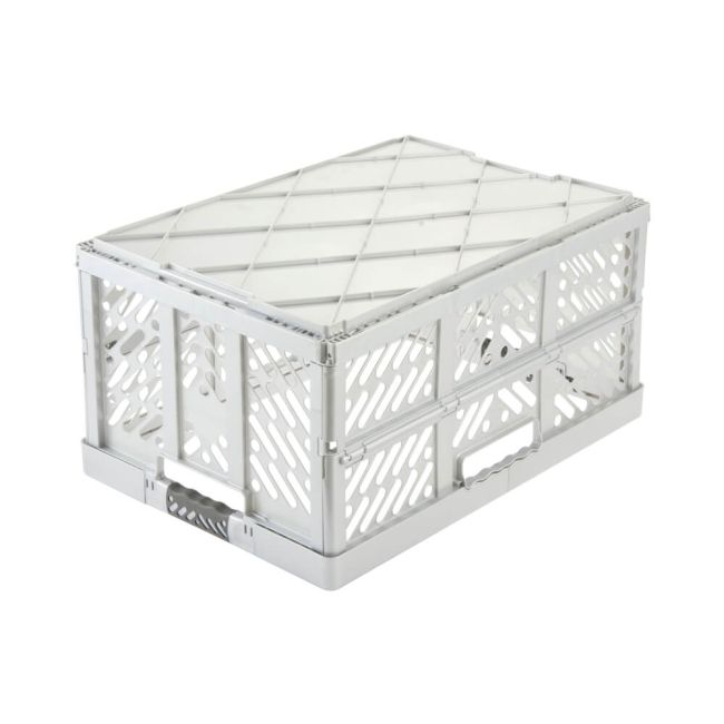Keeeper Ultra Tough Ben Folding Crate 45 Litre Silver 10297 image 2