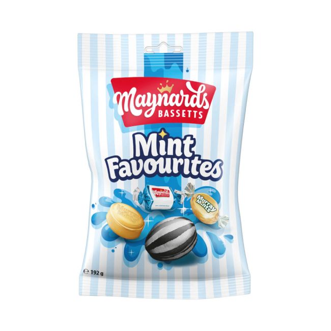Maynards Bassetts Mint Favourites 192g (Pack of 12) 4262071 image 1