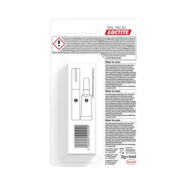 Loctite Super Glue All Plastics 2g + 4ml 2947500 image 2