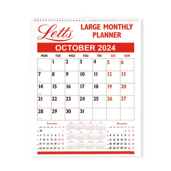 Letts Large Monthly Planner 2024 image