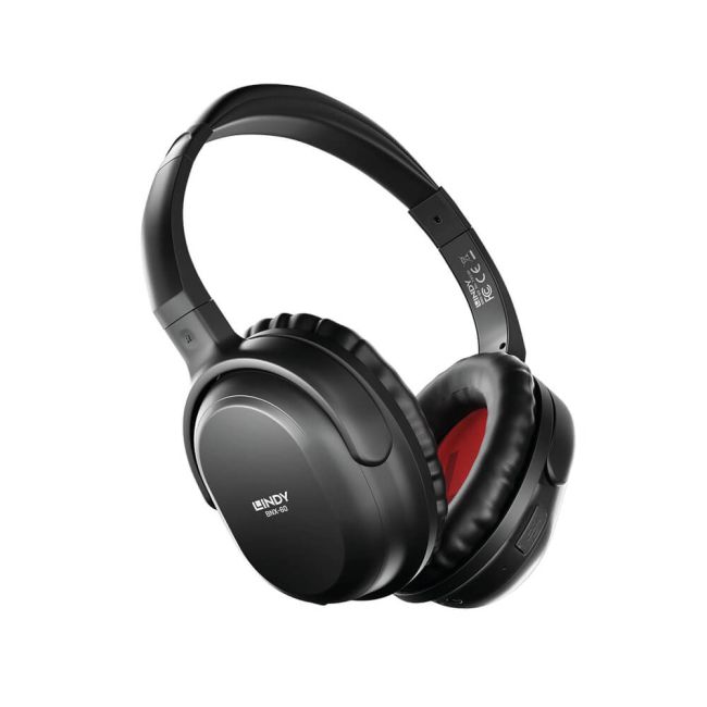 Lindy BNX-60 Wireless Active Noise Cancelling Headphones Matt Black 73136 image 2