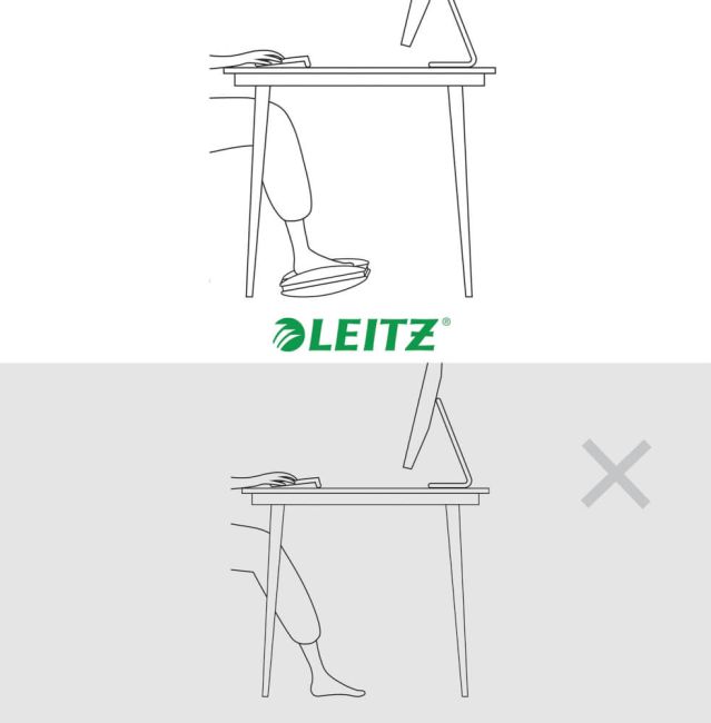 Leitz Ergo Height Adjustable Footrest Light Grey image 4