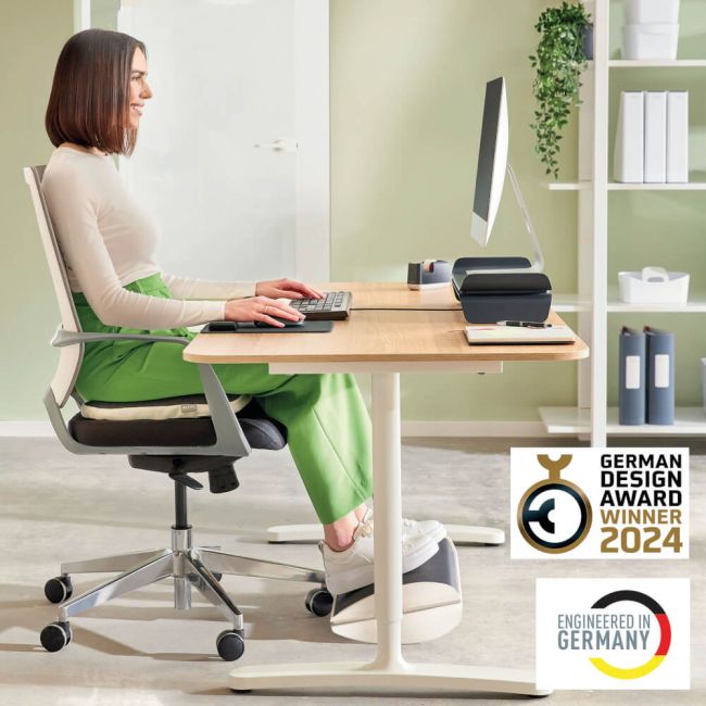 Leitz Ergo Height Adjustable Footrest Light Grey image 7