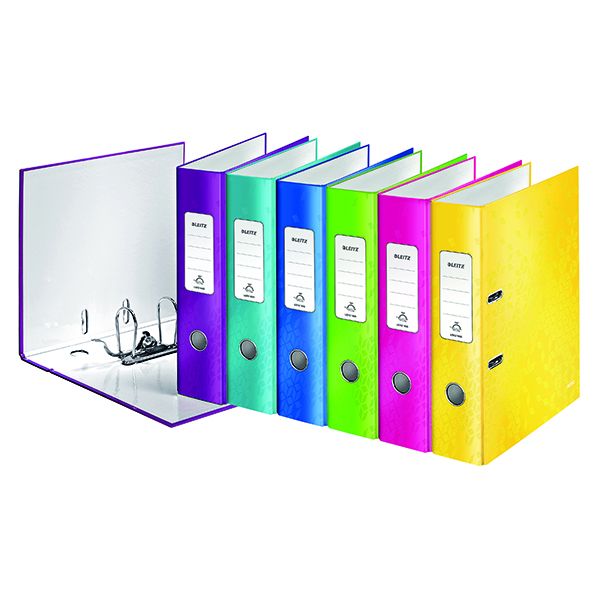Leitz Wow Larch A4 80Mm Ast Pk10 image
