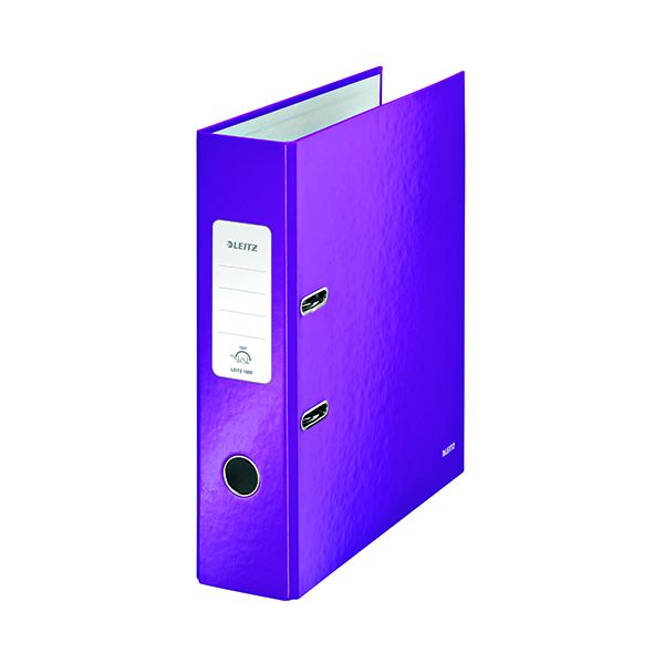 Leitz Wow Lever Arch File Purp Pk10 image