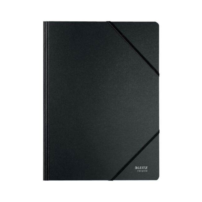 Leitz Recycle Card Folder Elastic Bands A4 Black Pack of 10 39080095 image 1