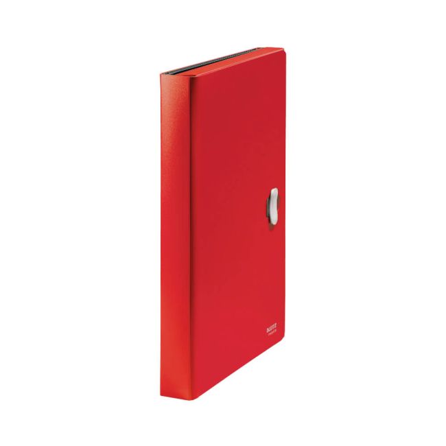 Leitz Recycle Expanding Concertina File A4 PP Red Pack of 5 46240025 image 1