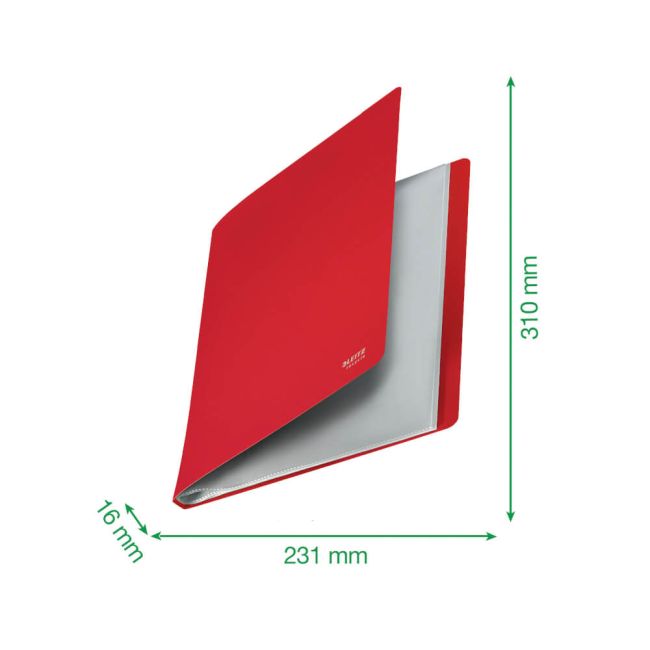 Leitz Recycle Display Book 20 pocket A4 Red Pack of 10 46760025 image 3