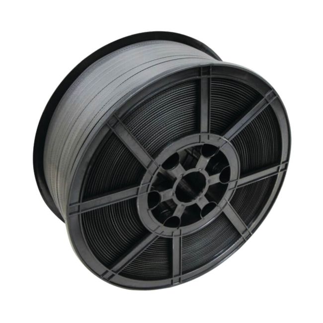 Heavy Duty Polypropylene Strapping 12mmx1000m Black TENSO1290BK image 1