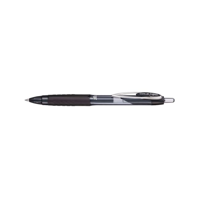 Uni-Ball Signo 207E Rollerball Gel Pen Black (Pack of 12) 308668000 image 2