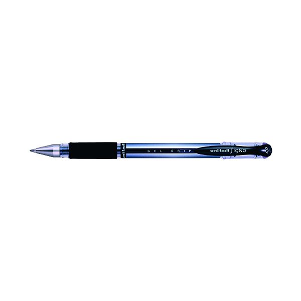 Uni Ball Signo Gel Grip Rollerball Pen Medium Black 12 Pack 9003950 Printer Base