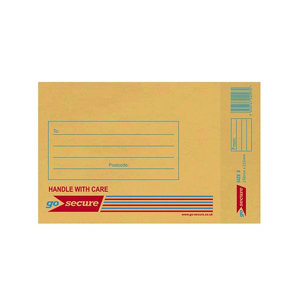 Gosecure Bub Env Size 3 Gold Pk100 image