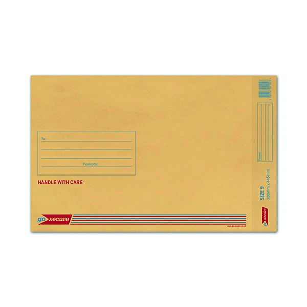 Gosecure Bubble Env Size 9 Gold Pk50 image
