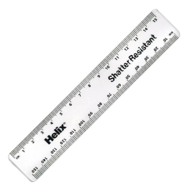 Maped Shatterproof Rulers 15cm Clear (Pack of 50) EE10424 image 1