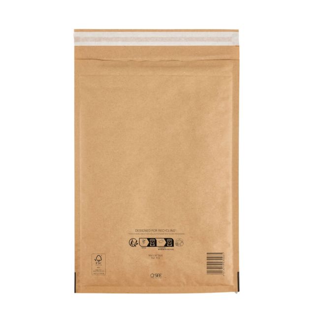 Sealed Air Bubble Lined Postal Bag Gold F3 220x330mm (Pack of 50) 103027405 image 1