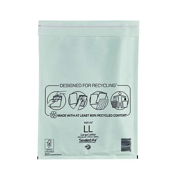 Maillite Bubblelined Mailer White Pk image