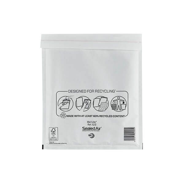 Mail Lite BubBag Wht E2 220x260 P100 image