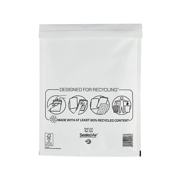 Mail Lite BubBag Wht G4 240x330 P50 image