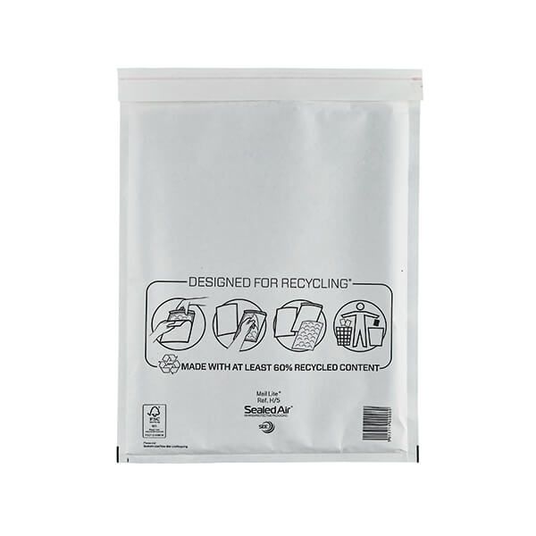 Mail Lite BubBag Wht H5 270x360 P50 image