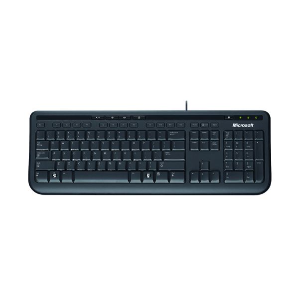 Microsoft Black Wired Keybord 600 image