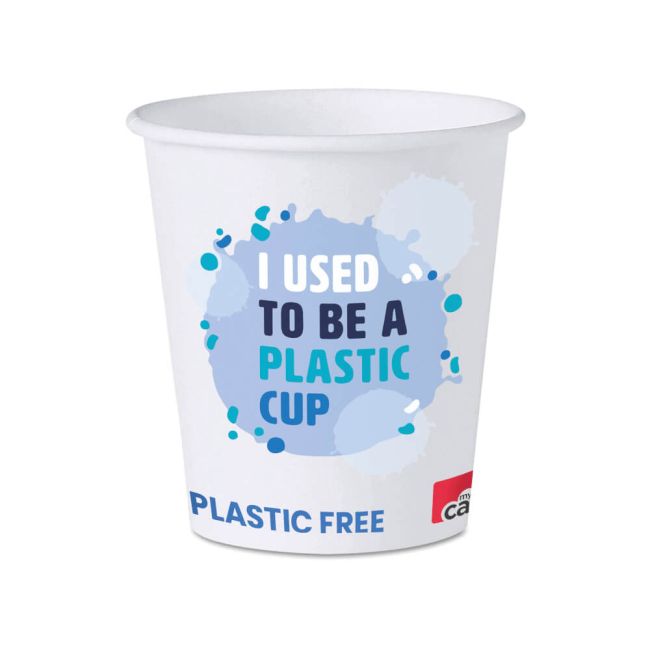 MyCafe Eco Design Paper Cup 7oz Blue (Pack of 100) MYC10111 image 2