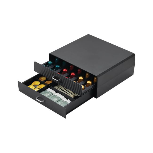 MyCafe Double Drawer Coffee Capsule and Accessory Drawer MYC10130 image 4