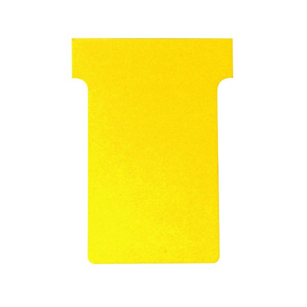 Nobo T-Card Size 4 Yellow Pk100 image