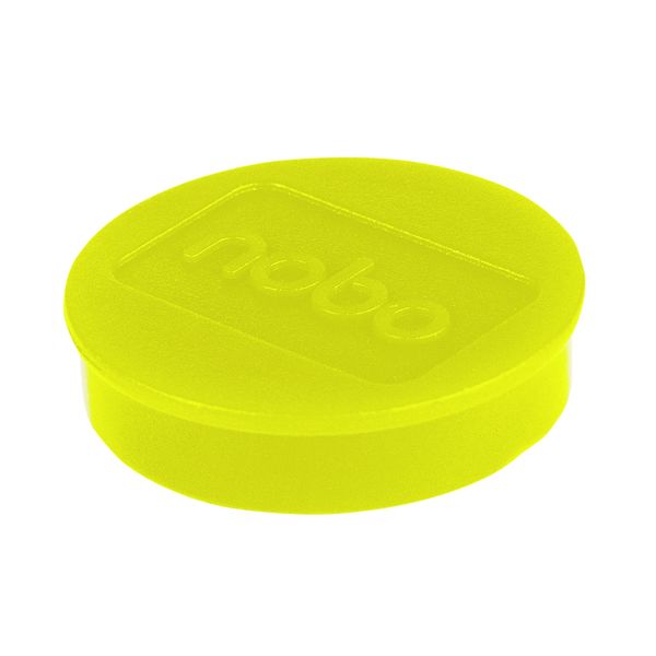 Nobo Whiteboard Magnets 38 Ylw Pk10 image