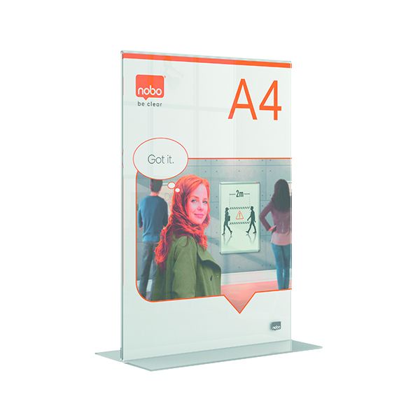 Nobo A4 Acrylic Freestanding Frame image