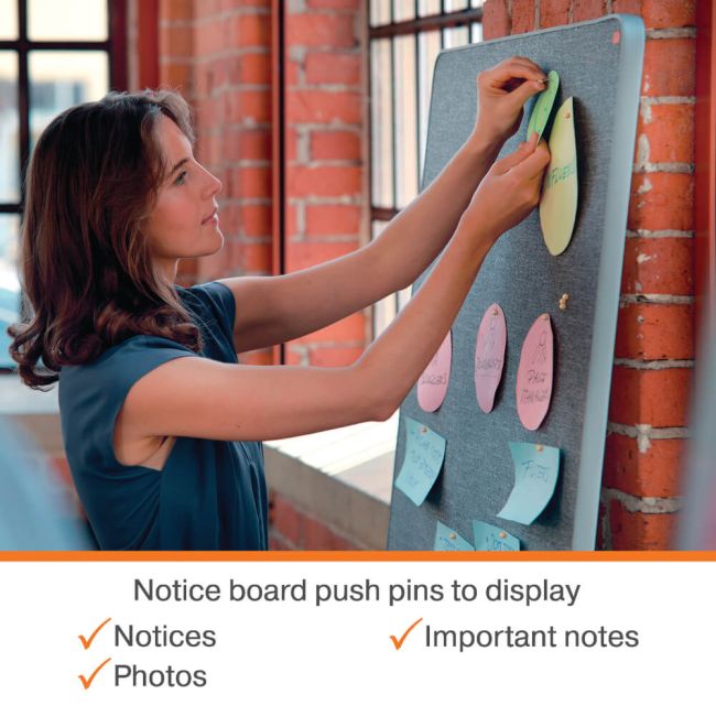 Nobo Noticeboard Wooden Push Pin (Pack of 40) 1915709 image 6