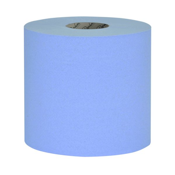 Raphael 1Ply Roll Towel Blue Pk6 image