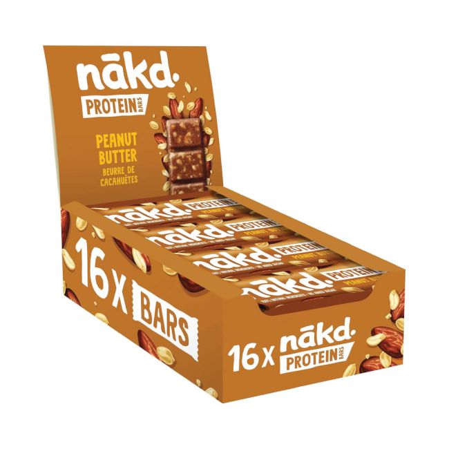 Nakd Peanut Butter Protein Bars 45g (Pack of 16) 70104899 image 3