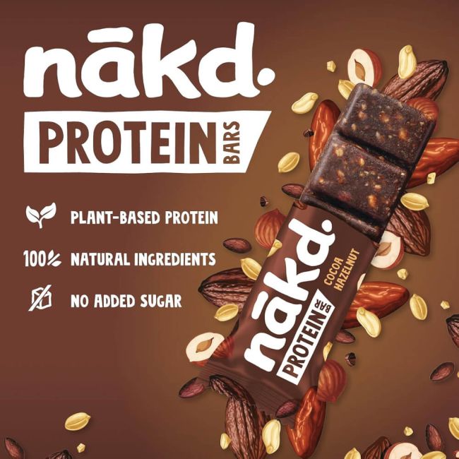 Nakd Cocoa Hazelnut Protein Bars 45g (Pack of 16) 70104898 image 3