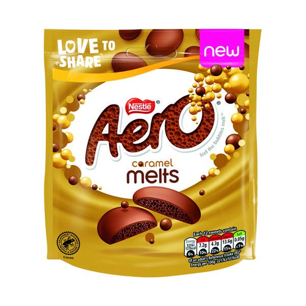 Nestle Aero Melts Caramel Pouch 86g image