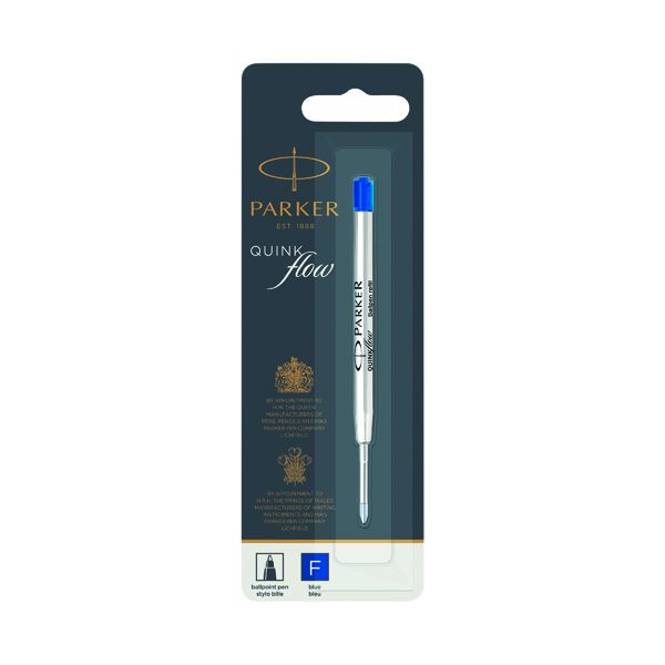 Parker Quink Blue Bpoint Refill Pk12 image