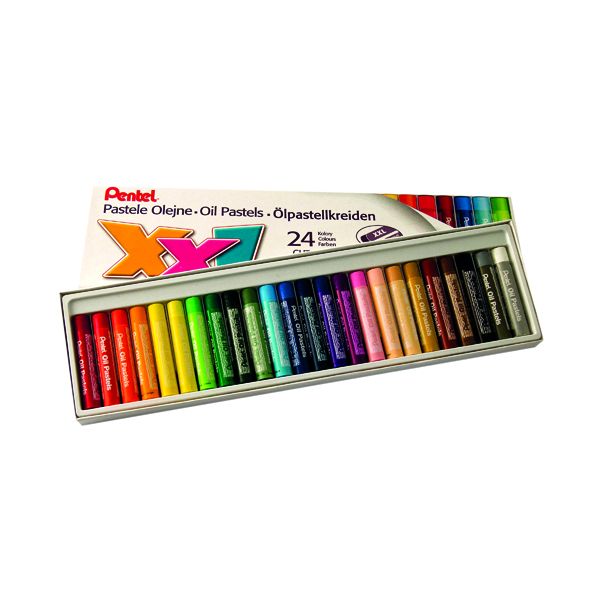 Pentel Oil Pastels 12 Lrg Asst Pk24 image