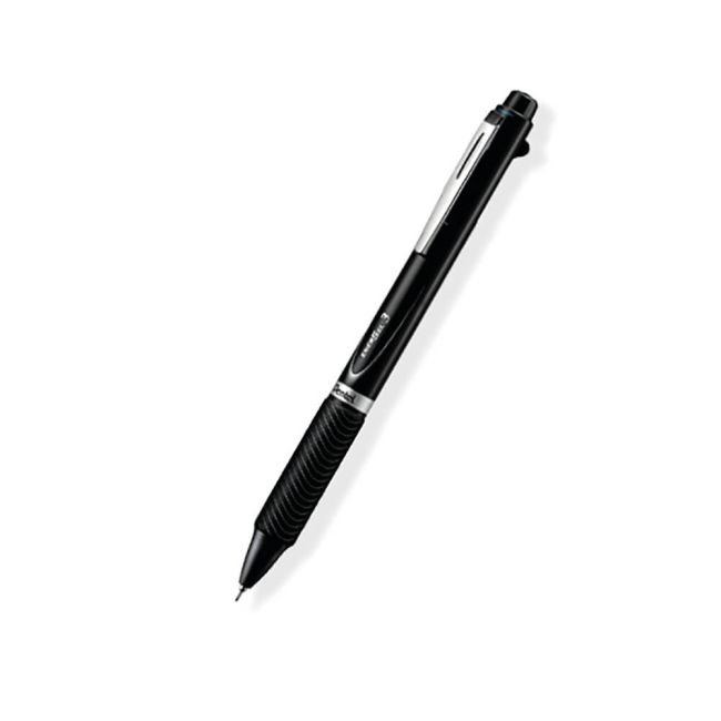 Pentel EnerGel 3 Multi-Colour Rollerball Pen 0.5mm Black Barrel (Pack of 12) BLC35AX image 1