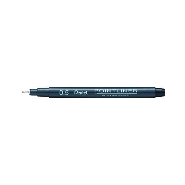 Pentel P/liner Pigmt Line 0.5 Blk 12 image